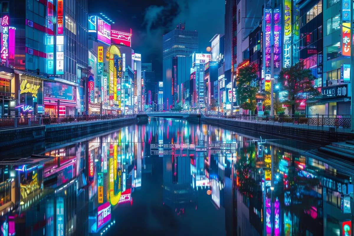 Futuristic trading desk with AI visualization