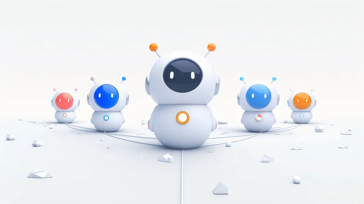 Team planning AI chatbot features on digital board