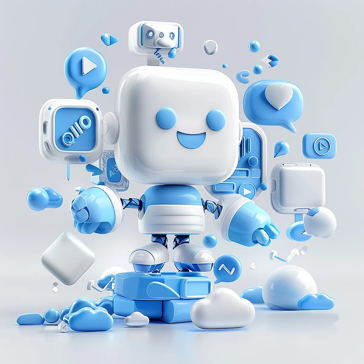 Dashboard mockup for AI chatbot management