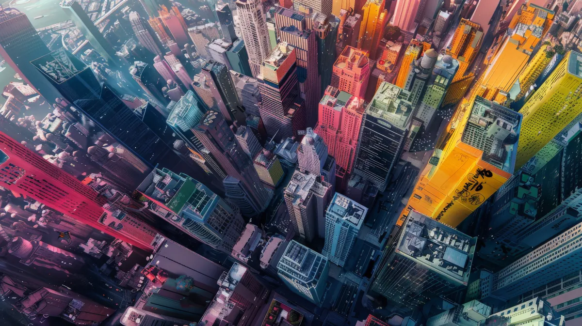 Technology landscape representing AI financial innovation