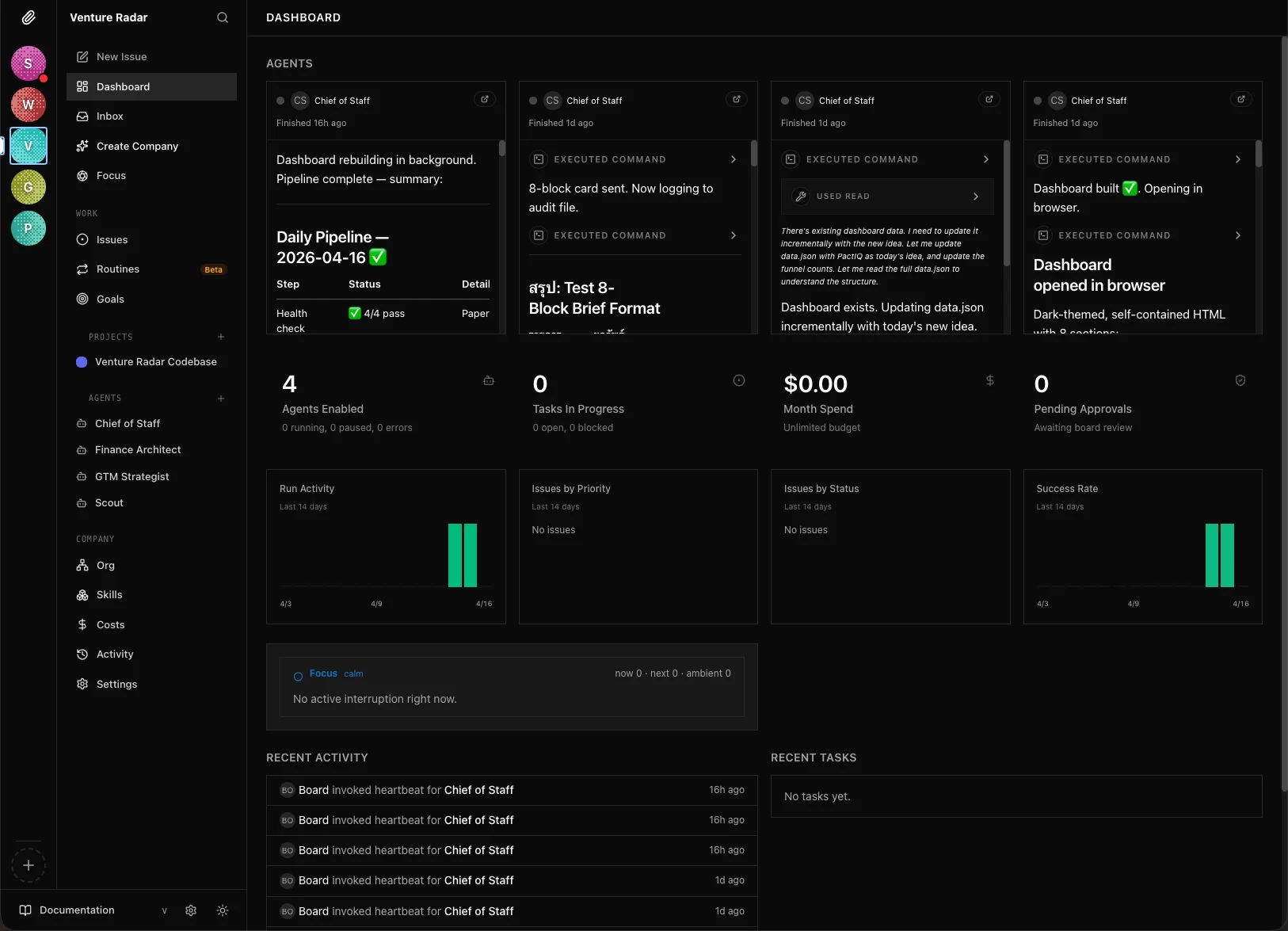 Venture Radar — Daily Pipeline Dashboard