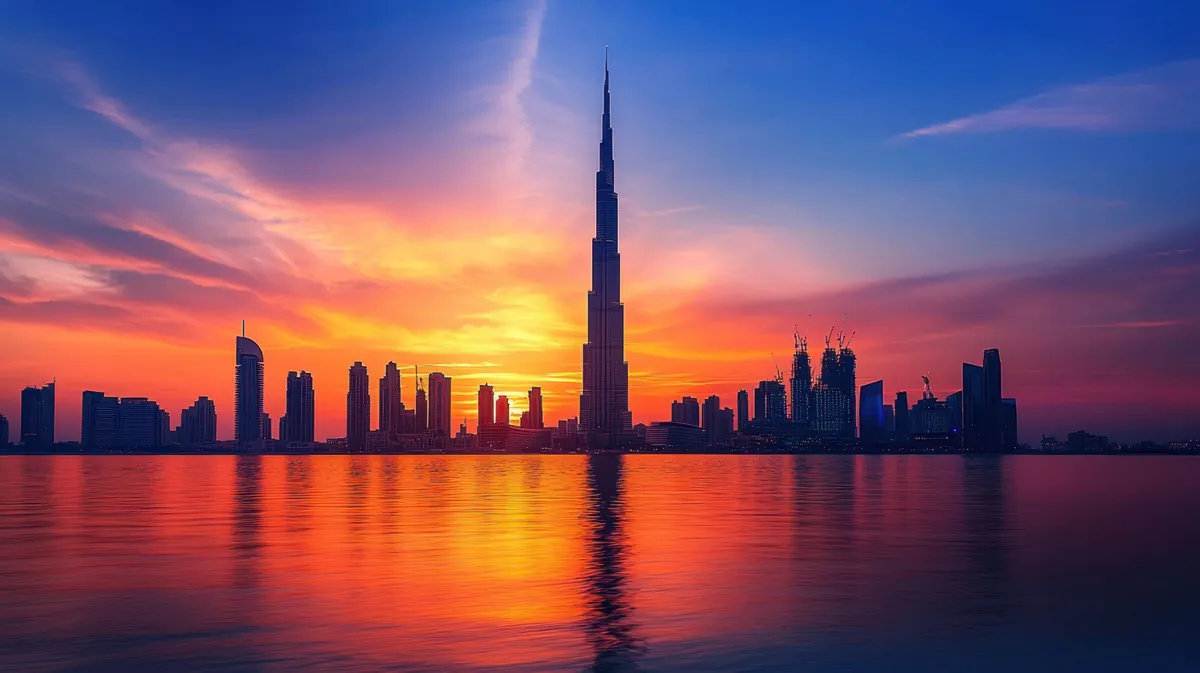 Dubai Skyline Reflection — premium visual break