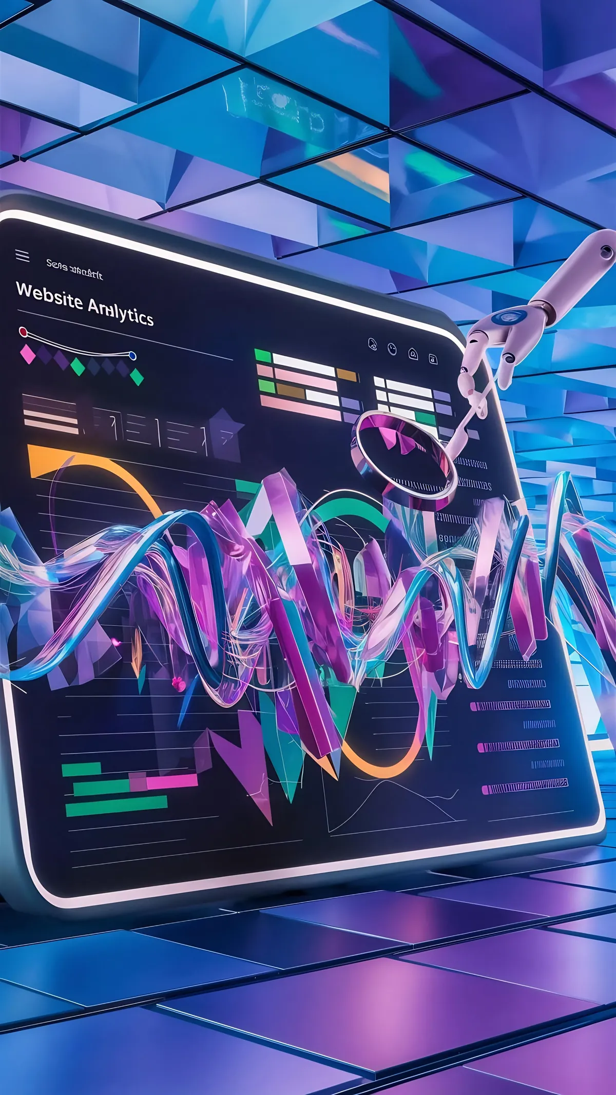 Modern co-working space bright plants